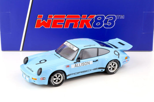 Werk83 1974 Porsche 911 3.0 RSR IROC Riverside #9 Allison Blue 1:18