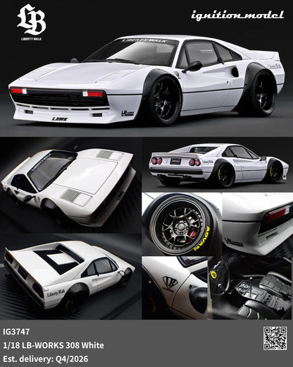 Ignition-Model Ferrari 308 LBWK LB-Works White 1:18