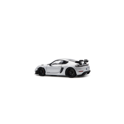 Norev 2023 Porsche 718 Cayman GT4 RS w/ Weissach Package GT Silver Metallic 1:18