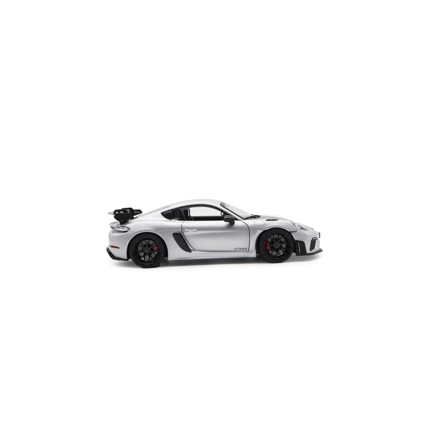 Norev 2023 Porsche 718 Cayman GT4 RS w/ Weissach Package GT Silver Metallic 1:18