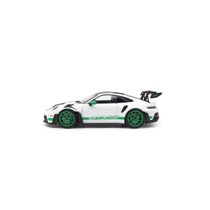 Norev 2022 Porsche 911 992 GT3 RS Weissach Package Tribute Edition White w/ Green 1:18