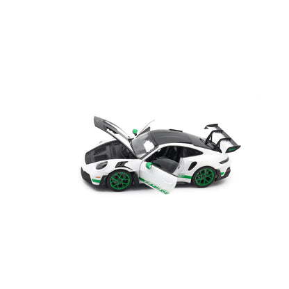 Norev 2022 Porsche 911 992 GT3 RS Weissach Package Tribute Edition White w/ Green 1:18