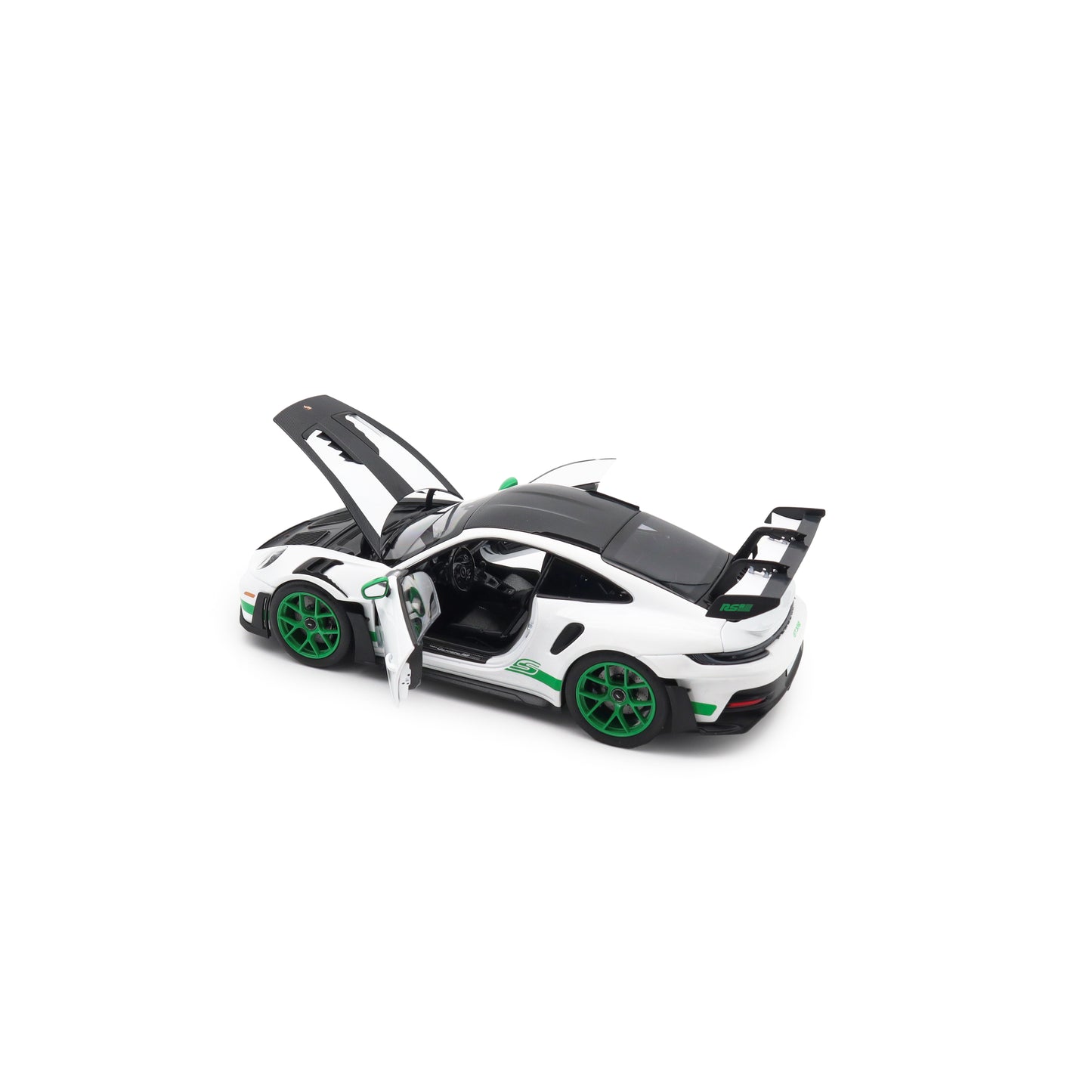 Norev 2022 Porsche 911 992 GT3 RS Weissach Package Tribute Edition White w/ Green 1:18