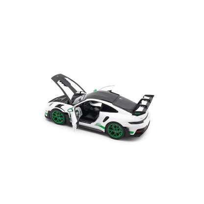 Norev 2022 Porsche 911 992 GT3 RS Weissach Package Tribute Edition White w/ Green 1:18