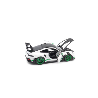 Norev 2022 Porsche 911 992 GT3 RS Weissach Package Tribute Edition White w/ Green 1:18