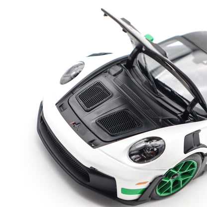 Norev 2022 Porsche 911 992 GT3 RS Weissach Package Tribute Edition White w/ Green 1:18