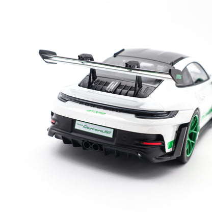 Norev 2022 Porsche 911 992 GT3 RS Weissach Package Tribute Edition White w/ Green 1:18