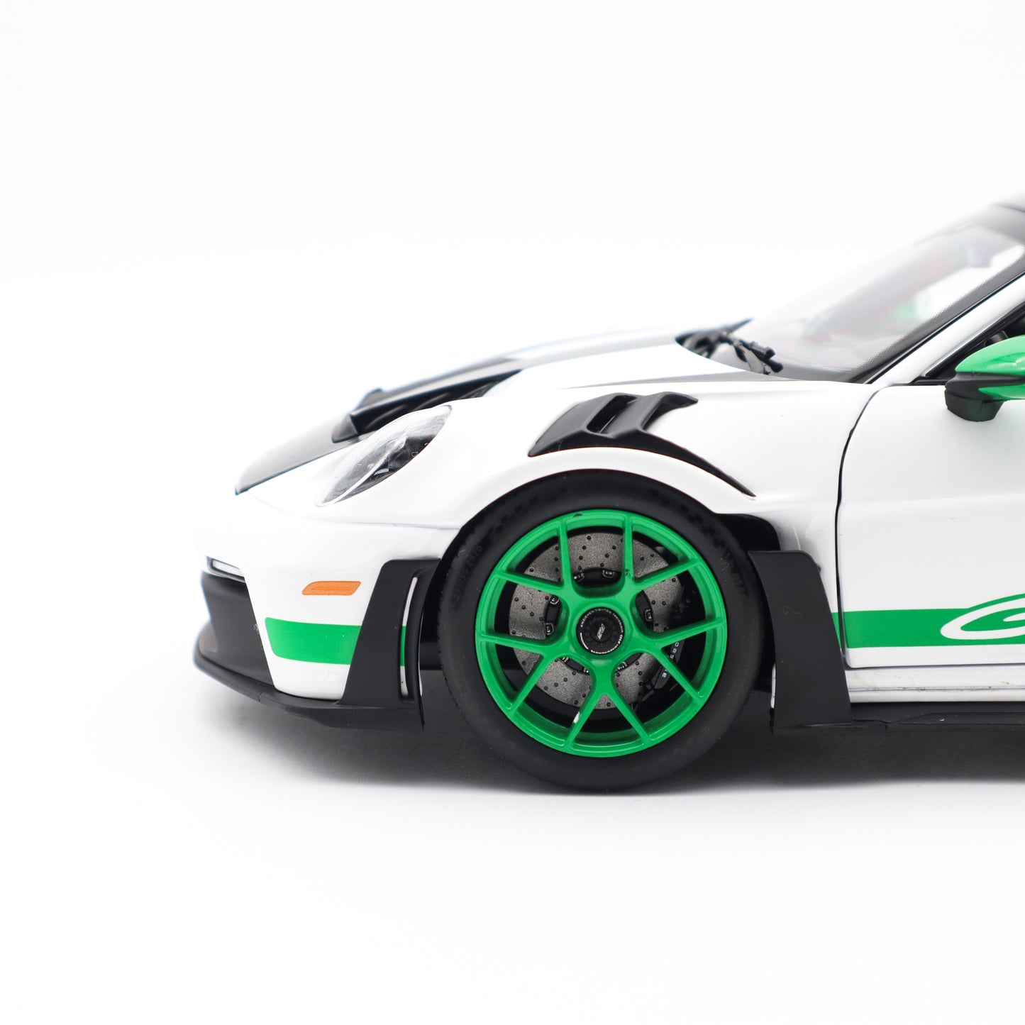 Norev 2022 Porsche 911 992 GT3 RS Weissach Package Tribute Edition White w/ Green 1:18