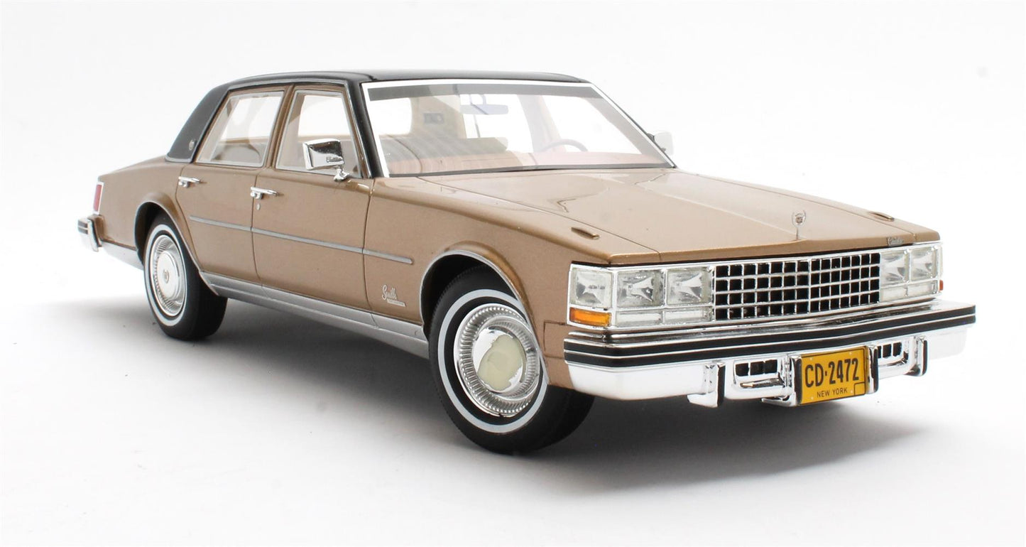 Cult-Scale 1976 Cadillac Seville Sedan Gold Metallic 1:18