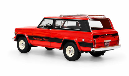 Cult Scale 1980 - 1983 Jeep Cherokee Chief (SJ) Red 1:18