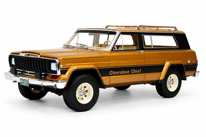Cult Scale 1980 - 1983 Jeep Cherokee Chief (SJ) Brown Metallic 1:18