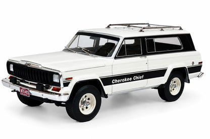 Cult Scale 1980 - 1983 Jeep Cherokee Chief (SJ) White 1:18