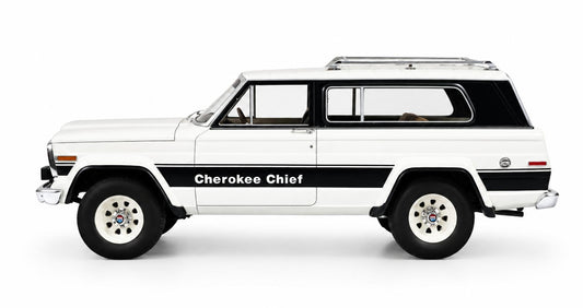 Cult Scale 1980 - 1983 Jeep Cherokee Chief (SJ) White 1:18