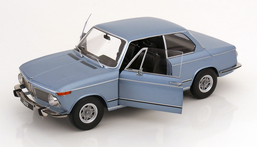 KK Scale 1971 BMW 2002 1 Series Light Blue Metallic 1:12
