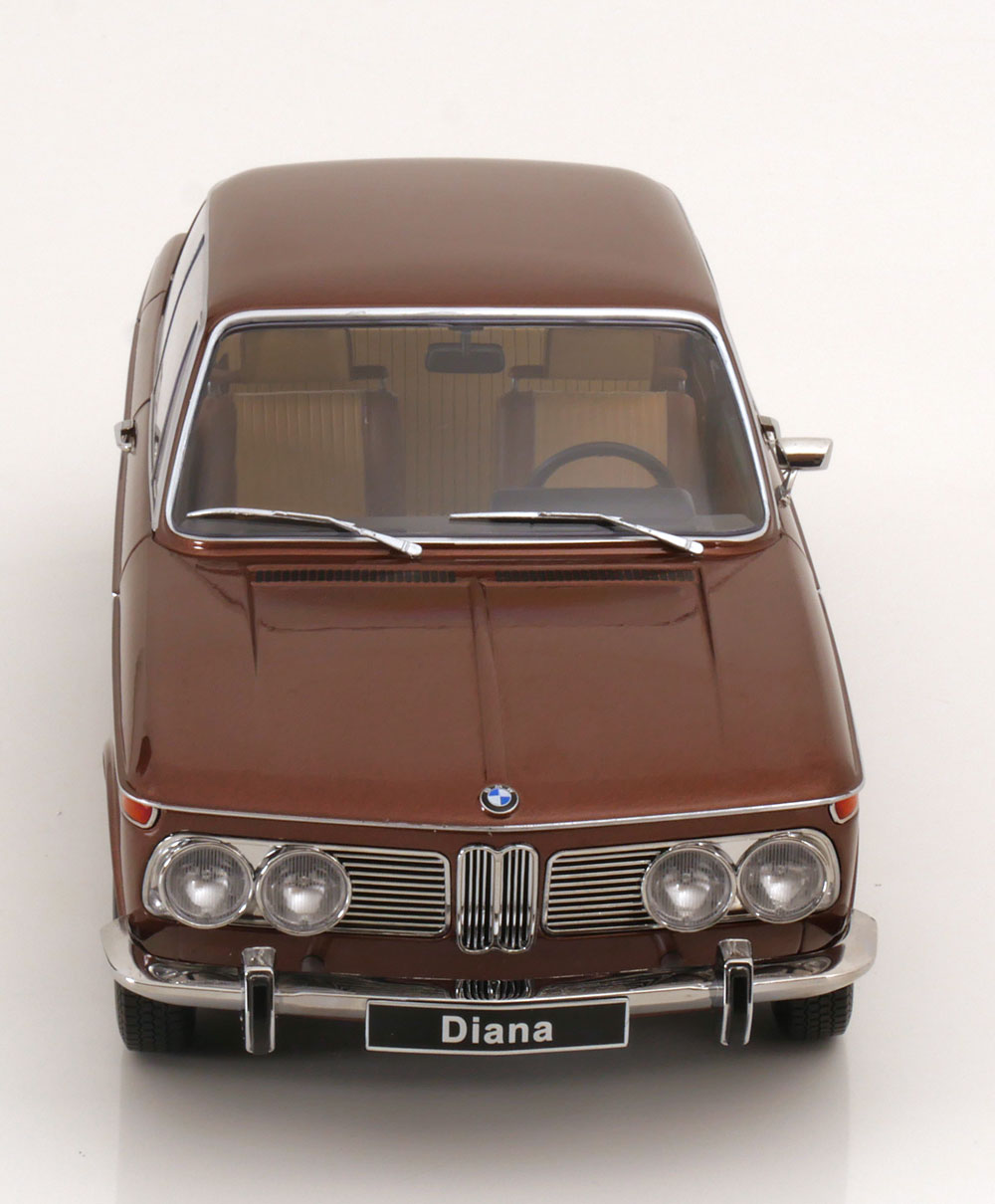 KK Scale 1970 BMW 2002 ti Diana 1 Series Coffee Brown Metallic 1:12