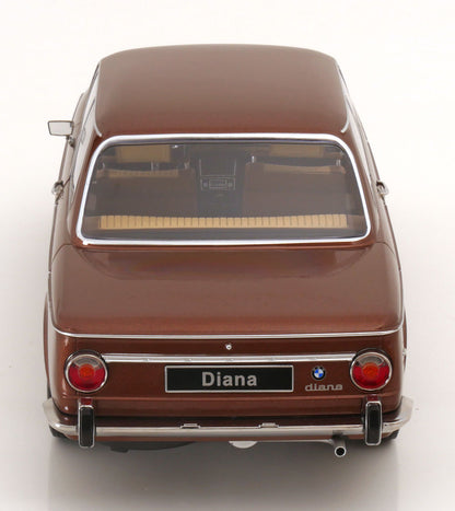 KK Scale 1970 BMW 2002 ti Diana 1 Series Coffee Brown Metallic 1:12