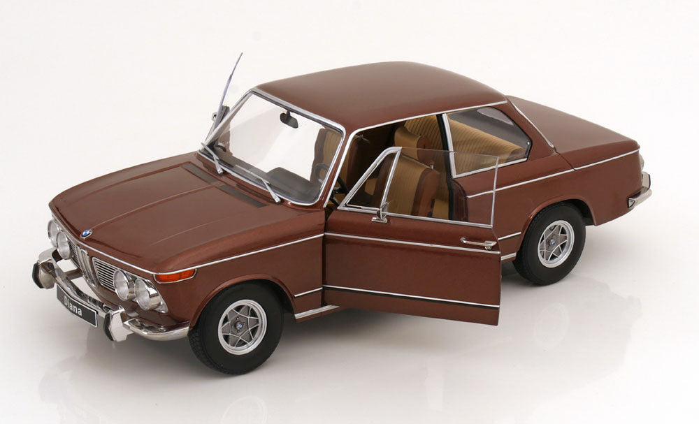 KK Scale 1970 BMW 2002 ti Diana 1 Series Coffee Brown Metallic 1:12