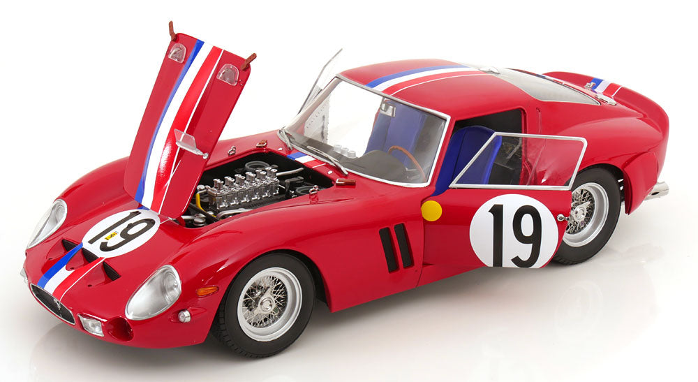 KK Scale 1962 Ferrari 250 GTO #19 24hr Le Mans 1962 Red 1:12