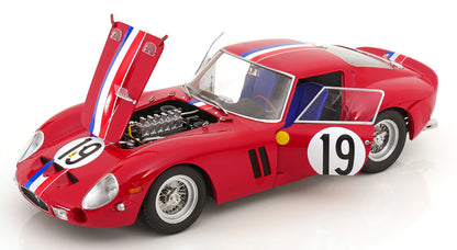 KK Scale 1962 Ferrari 250 GTO #19 24hr Le Mans 1962 Red 1:12