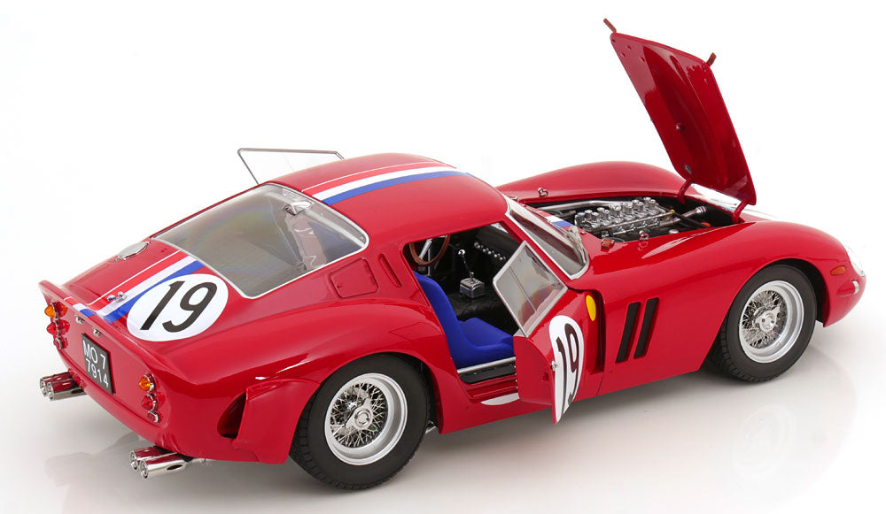 KK Scale 1962 Ferrari 250 GTO #19 24hr Le Mans 1962 Red 1:12