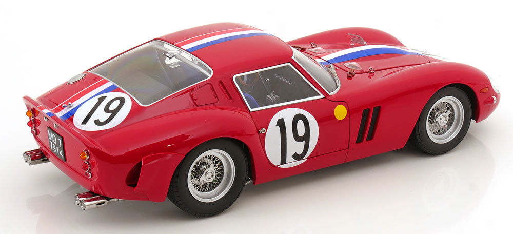 KK Scale 1962 Ferrari 250 GTO #19 24hr Le Mans 1962 Red 1:12