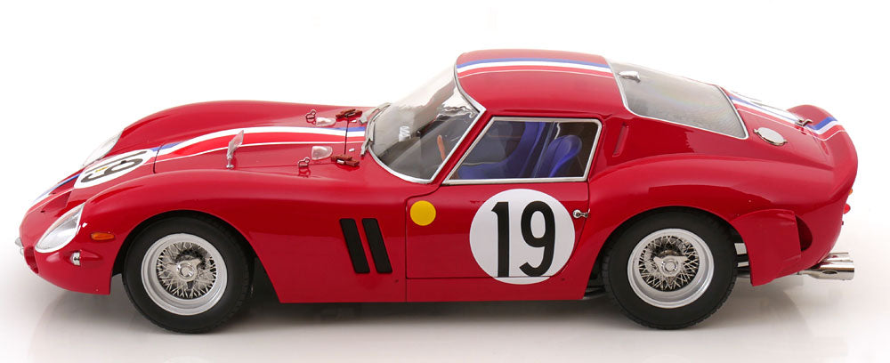 KK Scale 1962 Ferrari 250 GTO #19 24hr Le Mans 1962 Red 1:12
