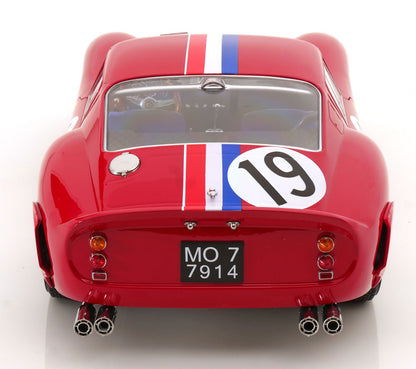 KK Scale 1962 Ferrari 250 GTO #19 24hr Le Mans 1962 Red 1:12