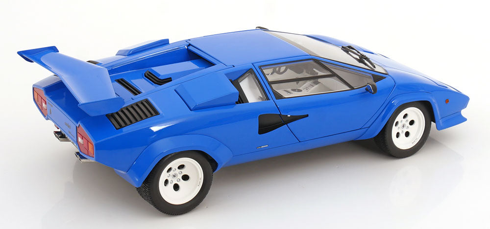 KK Scale 1985 Lamborghini Countach LP 5000S QV Blue 1:12