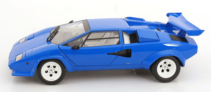 KK Scale 1985 Lamborghini Countach LP 5000S QV Blue 1:12