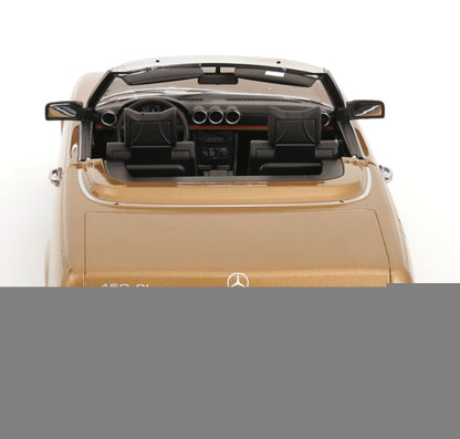 KK Scale 1985 Mercedes-Benz S Class 450 SL (R107) Convertible Gold Metallic 1:12