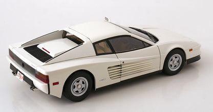 KK Scale 1984 Ferrari Testarossa White Monospecchio US-Version 1:12