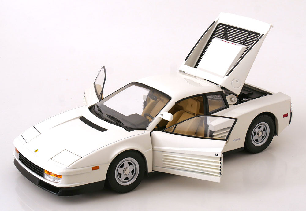 KK Scale 1984 Ferrari Testarossa White Monospecchio US-Version 1:12