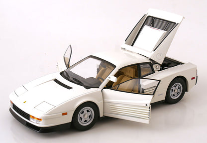 KK Scale 1984 Ferrari Testarossa White Monospecchio US-Version 1:12