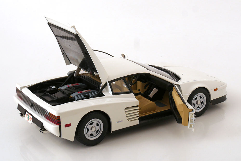 KK Scale 1984 Ferrari Testarossa White Monospecchio US-Version 1:12