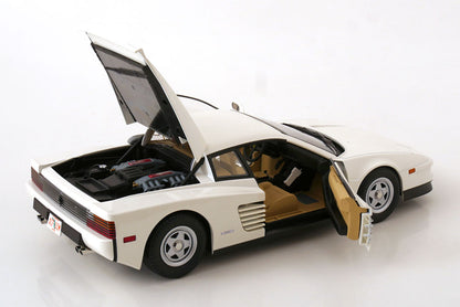 KK Scale 1984 Ferrari Testarossa White Monospecchio US-Version 1:12