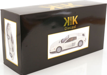 KK Scale 1984 Ferrari Testarossa White Monospecchio US-Version 1:12