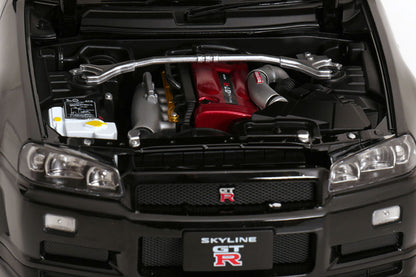 KK Scale 2001 Nissan Skyline GT-R R34 V-Spec II Black 1:12