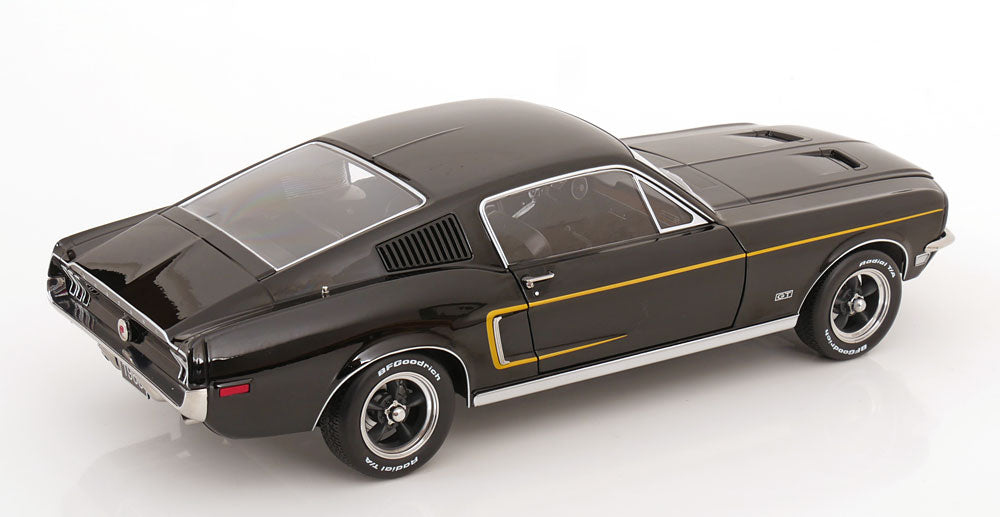 KK Scale 1968 Ford Mustang GT Fastback Black 1:12