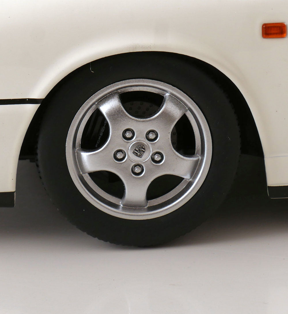 KK Scale 1992 Porsche 911 (964) RS Coupe w/ Cup Wheels White 1:12