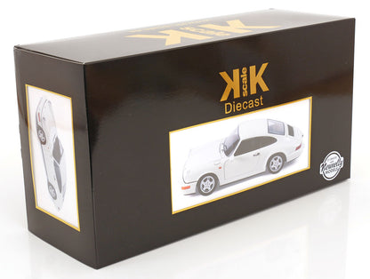 KK Scale 1992 Porsche 911 (964) RS Coupe w/ Cup Wheels White 1:12