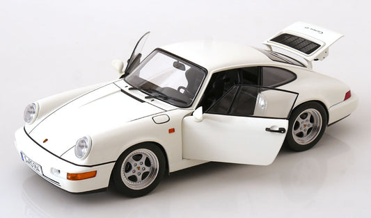 KK Scale 1992 Porsche 911 (964) RS Coupe w/ Speedline Wheels White 1:12