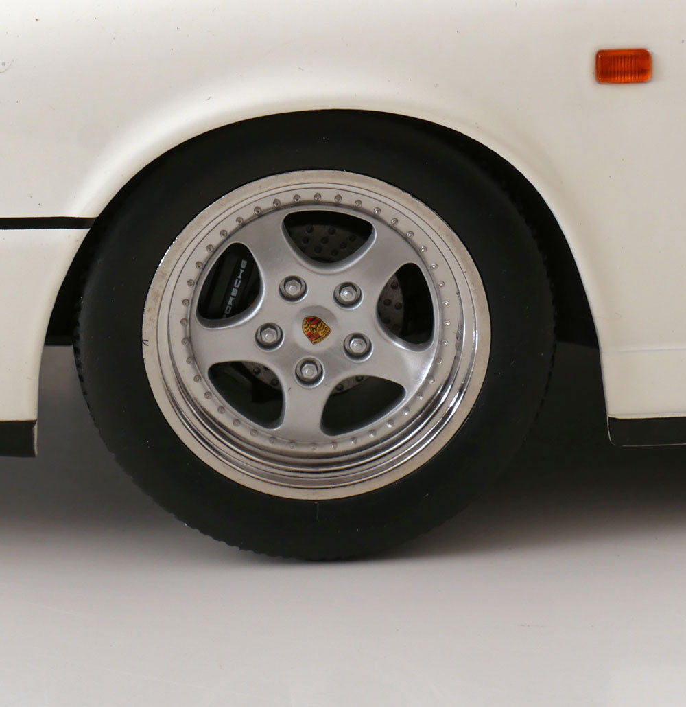 KK Scale 1992 Porsche 911 (964) RS Coupe w/ Speedline Wheels White 1:12