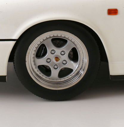KK Scale 1992 Porsche 911 (964) RS Coupe w/ Speedline Wheels White 1:12