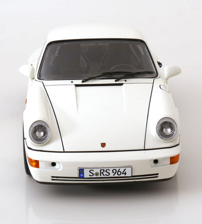 KK Scale 1992 Porsche 911 (964) RS Coupe w/ Speedline Wheels White 1:12