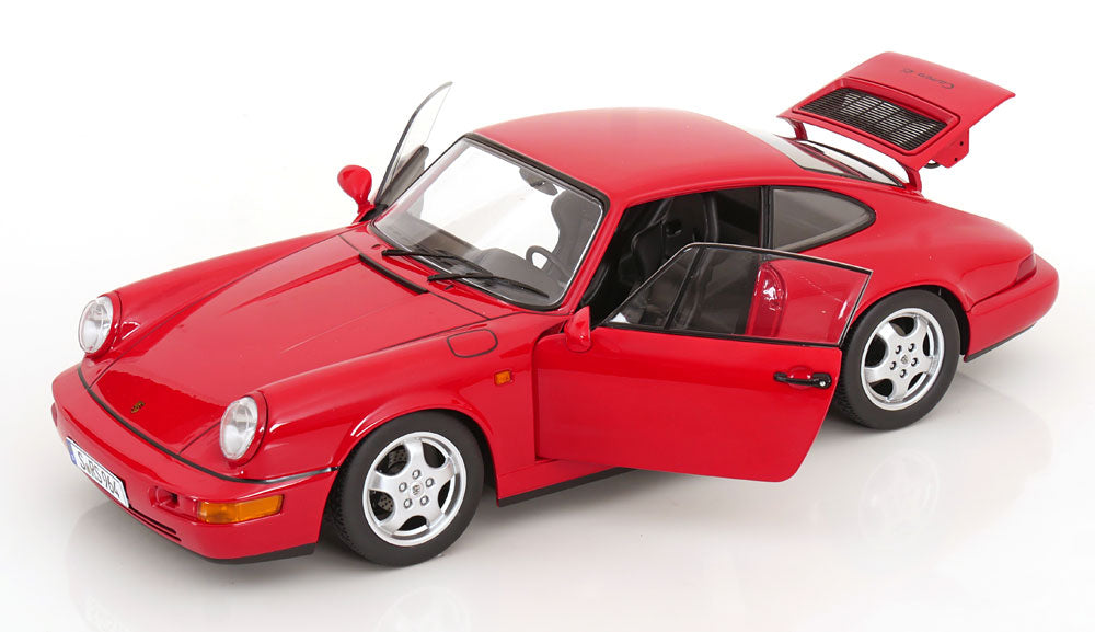 KK Scale 1992 Porsche 911 (964) RS Coupe w/ Cup Wheels Guards Red 1:12