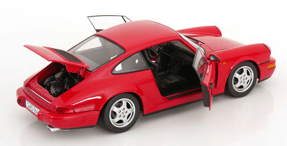KK Scale 1992 Porsche 911 (964) RS Coupe w/ Cup Wheels Guards Red 1:12