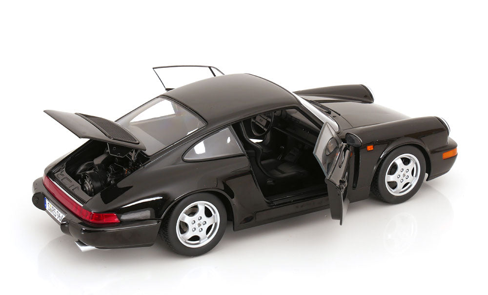 KK Scale 1992 Porsche 911 (964) RS Coupe w/ Cup Wheels Black 1:12
