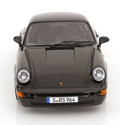KK Scale 1992 Porsche 911 (964) RS Coupe w/ Cup Wheels Black 1:12
