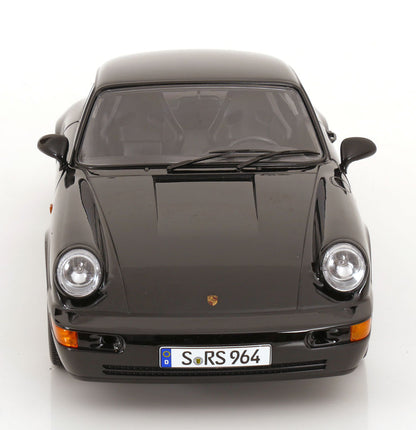 KK Scale 1992 Porsche 911 (964) RS Coupe w/ Speedline Wheels Black 1:12