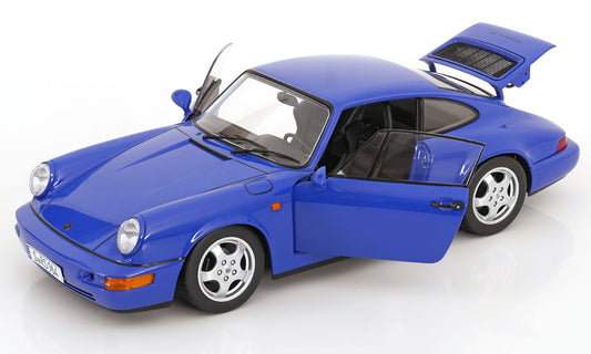 KK Scale 1992 Porsche 911 (964) RS Coupe w/ Cup Wheels Maritime Blue 1:12